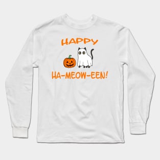 happy meoween Long Sleeve T-Shirt